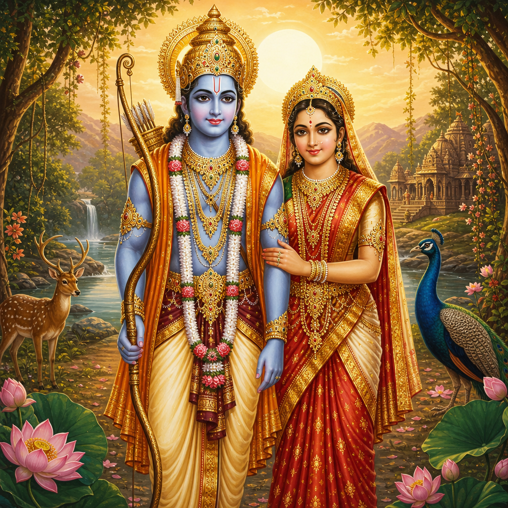 Rāma and Sītā