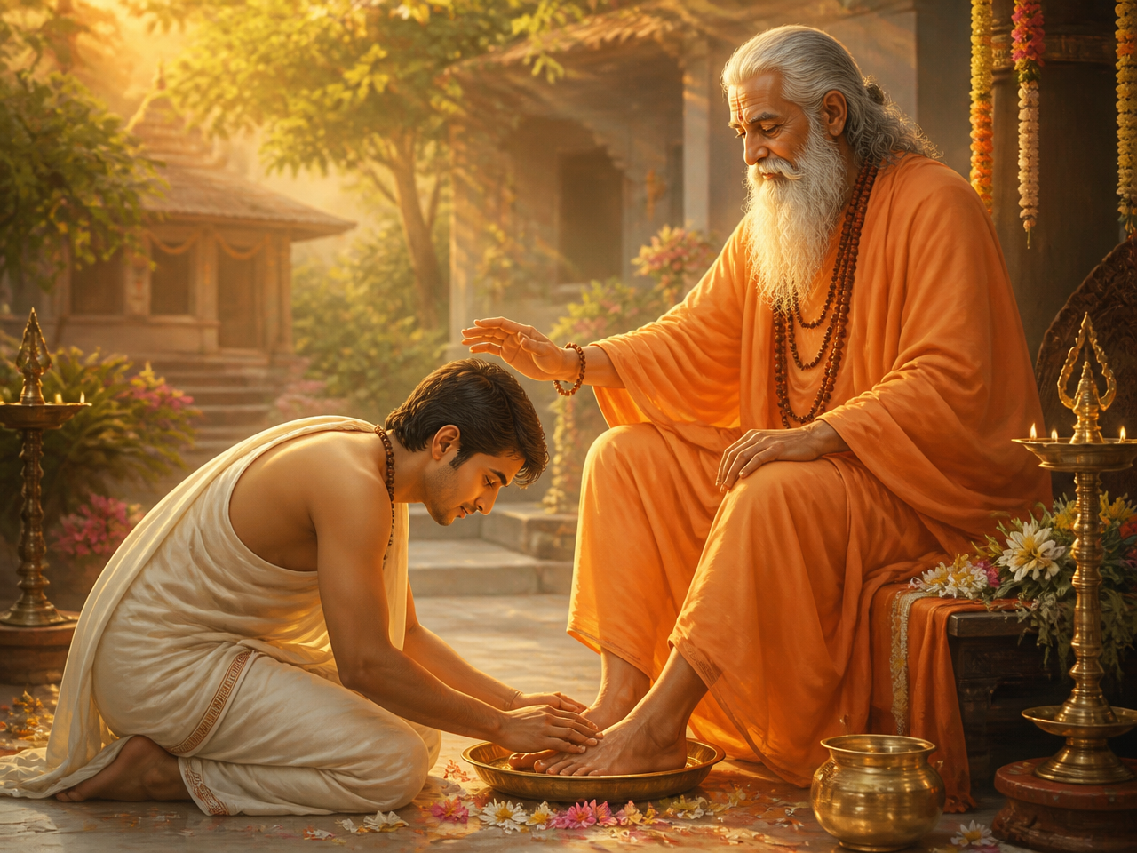 Guru and disciple under the banyan tree