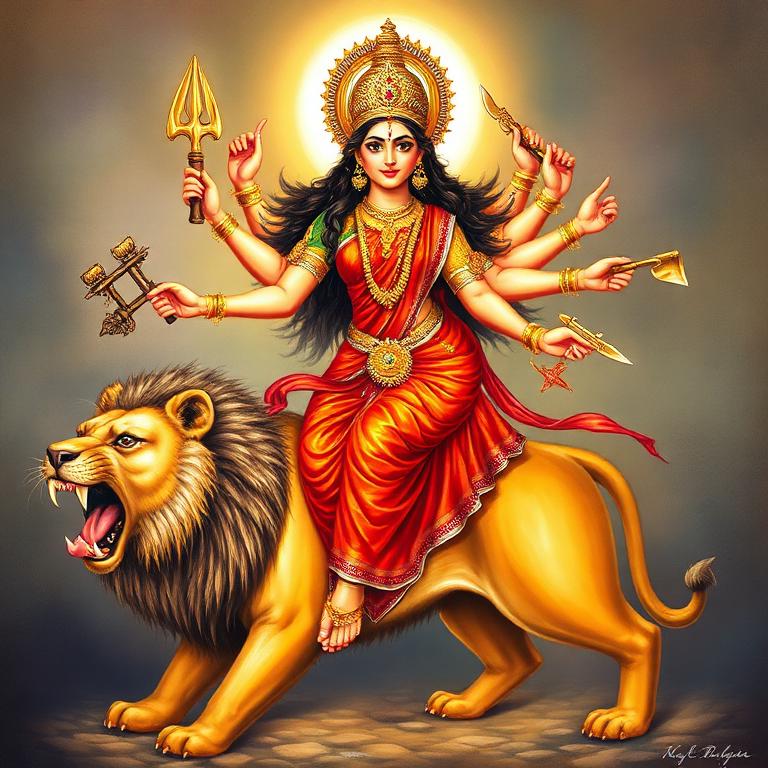 Durga — ॥ ॐ दुं दुर्गायै नमः ॥