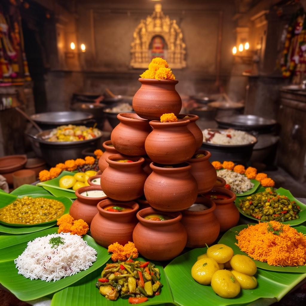 The Mahaprasad of Jagannath Temple — 56 bhogas in earthen pots