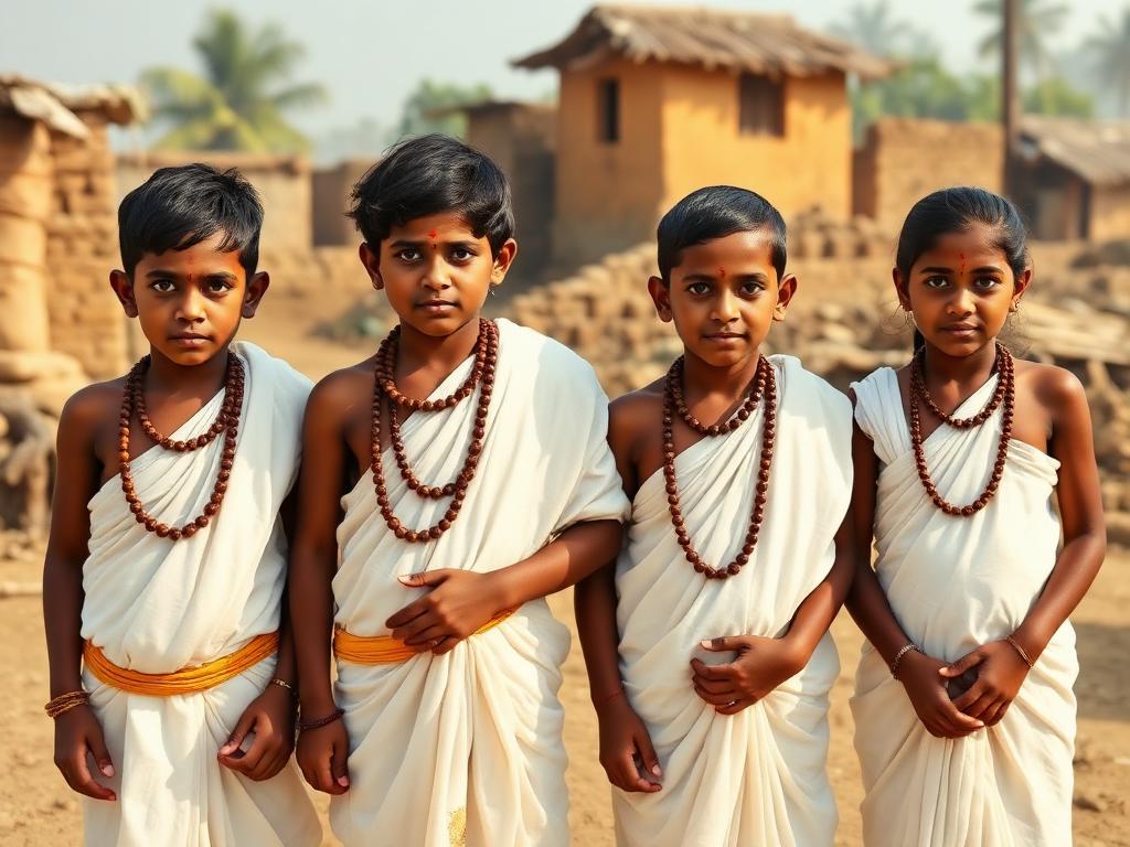 The four sibling-saints — Nivruttinath, Jnaneshwar, Sopan and Muktabai