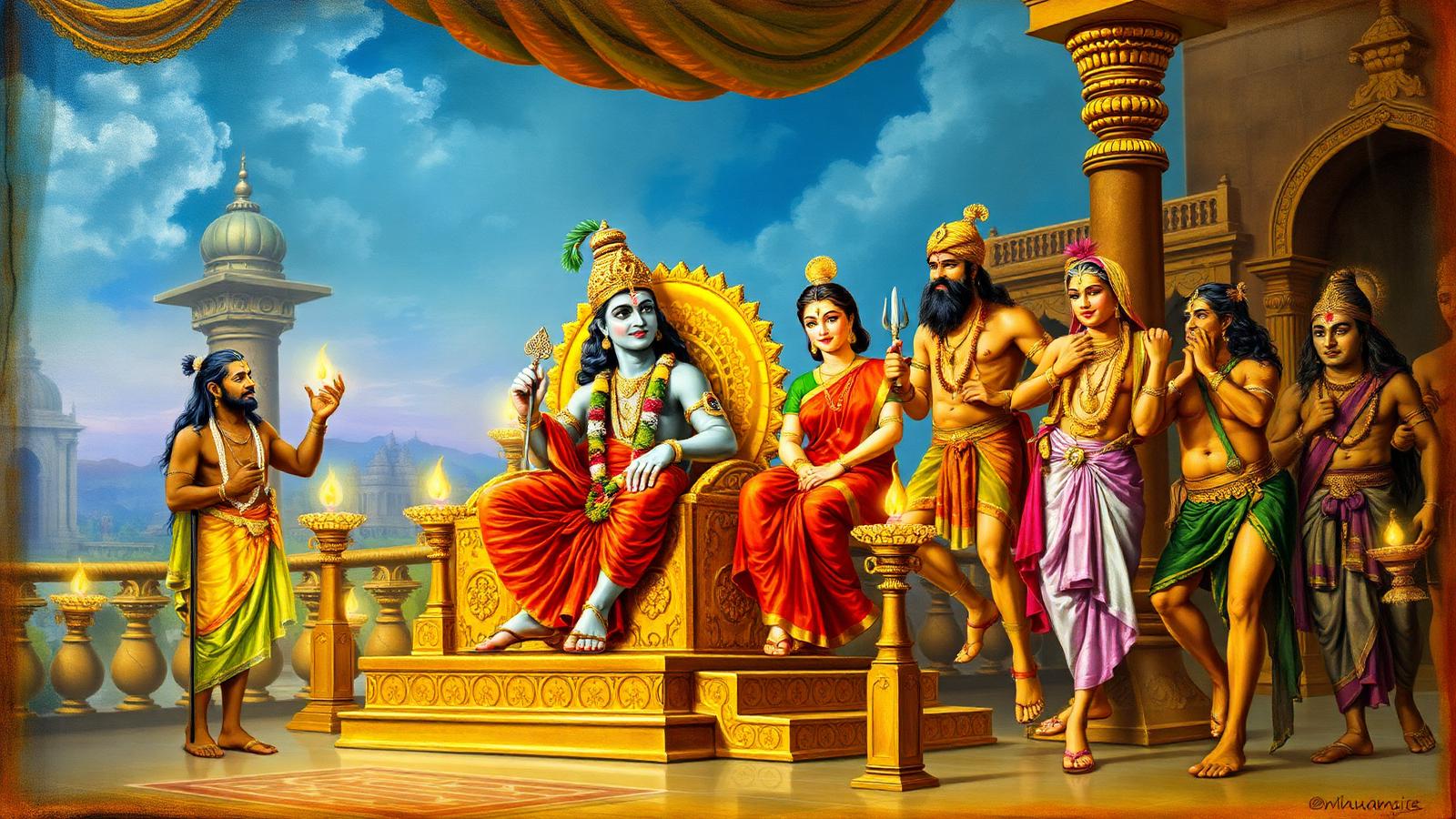 Coronation of Rama — the dawn of Rama Rajya